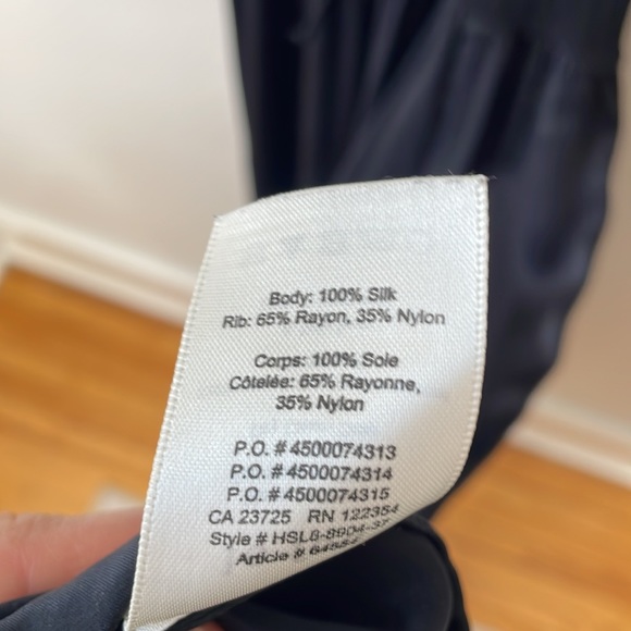 Aritzia Wilfred Silk Lace up midi dress - Picture 9 of 10